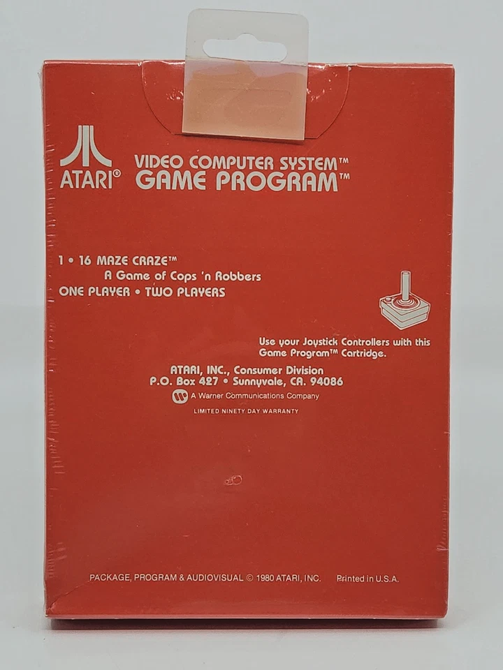 Atari 2600 Boxed Video Game - Maze Craze - 1980 Inc Release - Sealed - Image 2 of 2