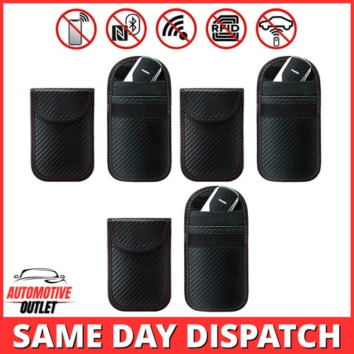 6x SIGNAL BLOCKER RFID BLOCKING FARADAY POUCH KEY PROTECTOR FOR FORD KEYLESS
