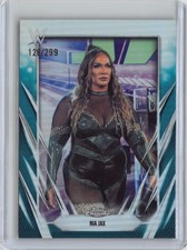 2026 Topps Chrome WWE Nia Jax #37 Teal Refractor #/299