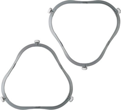 2 PCS 7.48 Inch Microwave Turntable Support Ring Triangle For Whirlpool