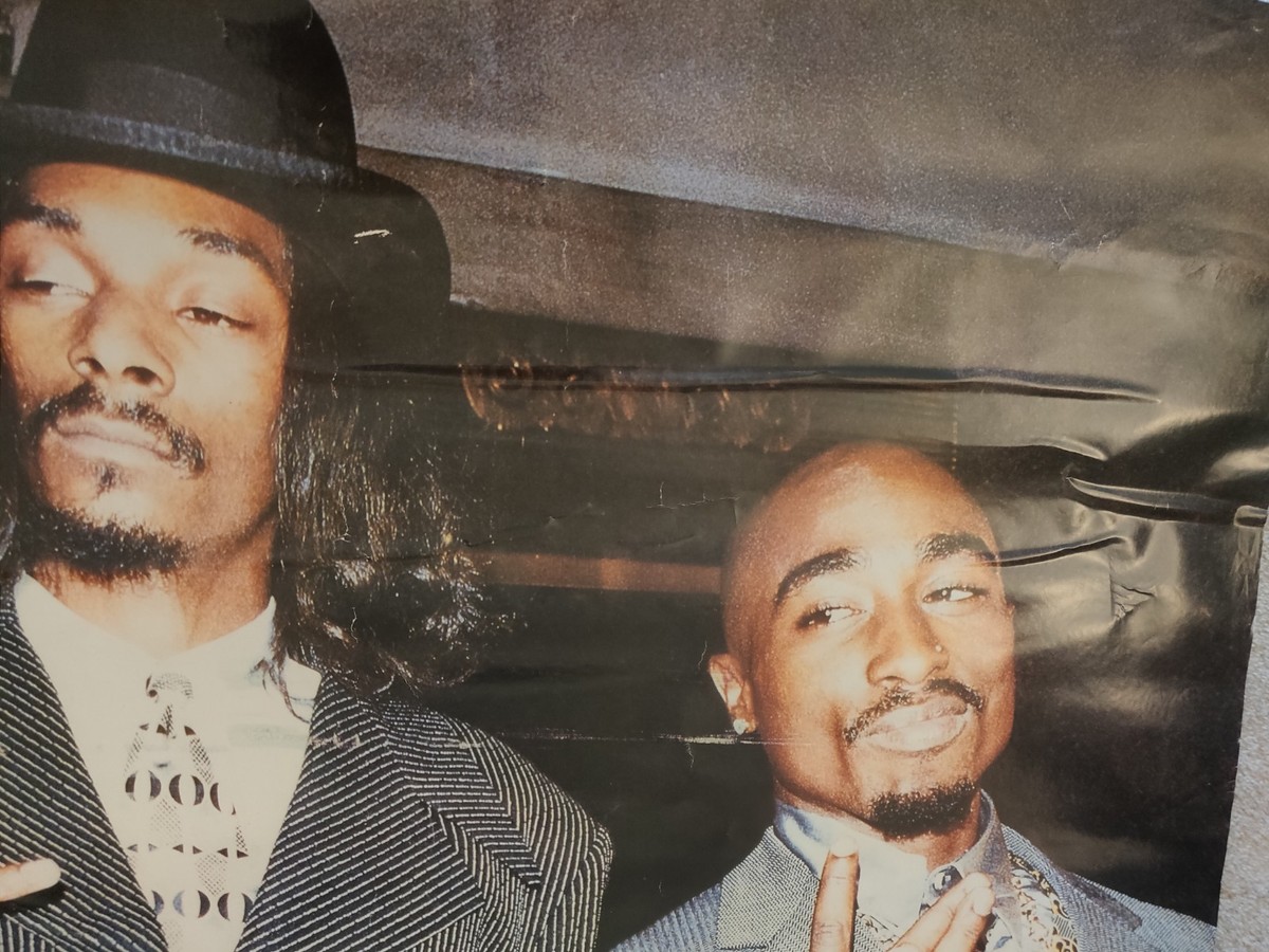 HUGE 58 x 40 Tupac & Snoop Dogg SUBWAY POSTER 90's Gangsta Rap Hip