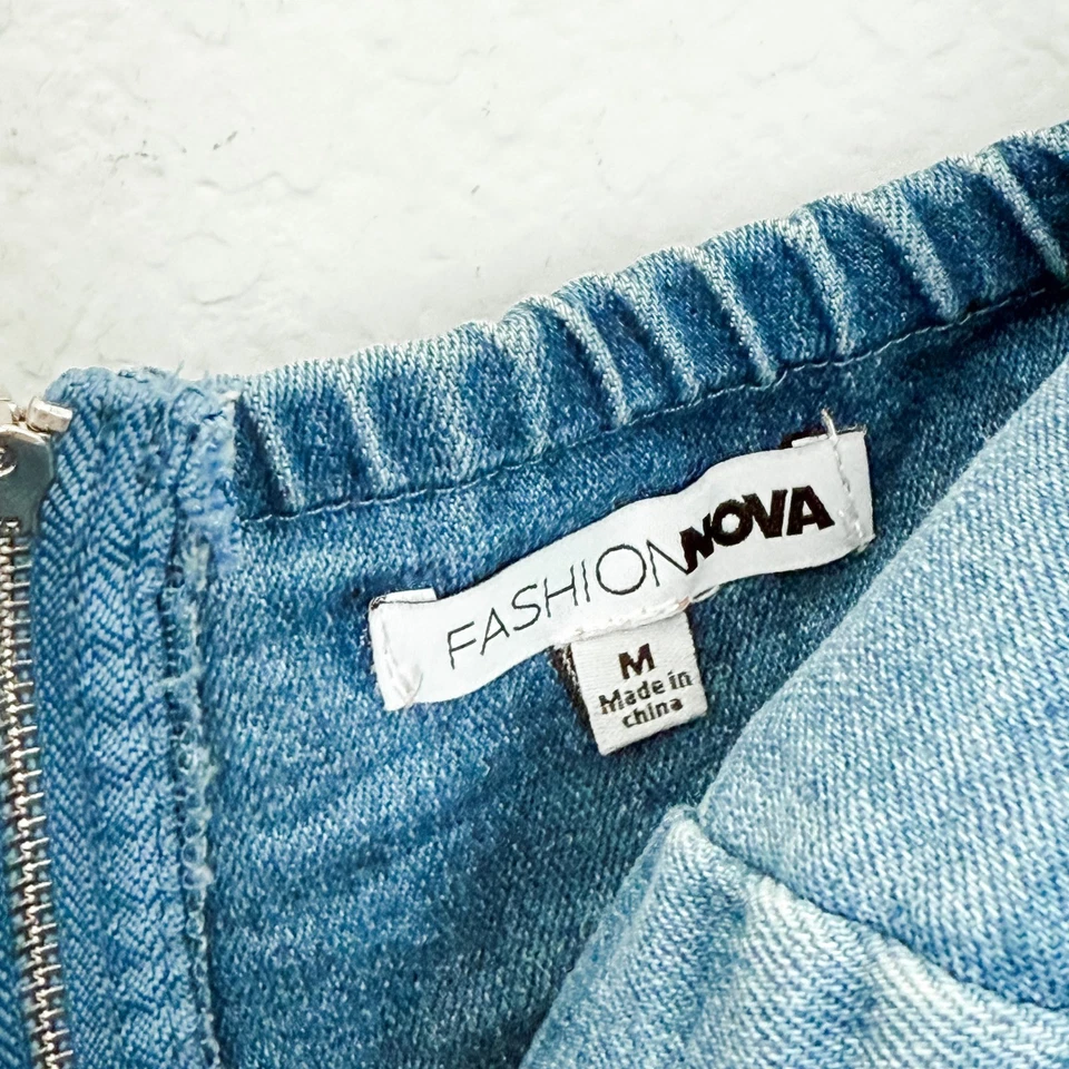 Mini vestido jeans sem alças Y2K tamanho M franja de strass festa ocidental americana - Imagem 4 de 4