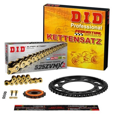 Kettensatz Kawasaki Z 1000 (ZRT00F) 14-16, DID SUPER verstärkt GOLD, Silent Plus