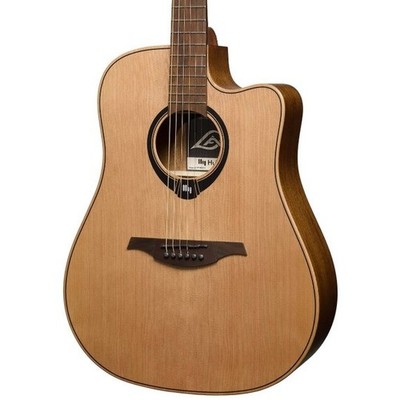 Lag HyVibe 10 HV10DCE H2 Elektroakustische Smart Gitarre Dreadnought Cutaway