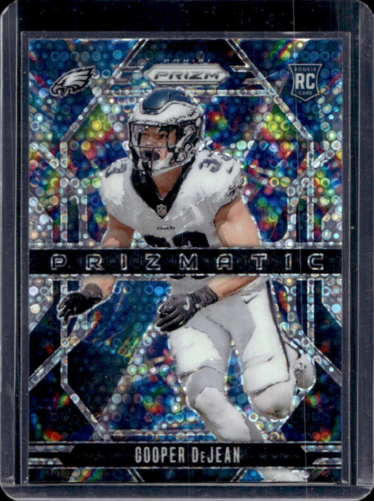 2024 Prizm Cooper DeJean Prizmatic RC No Huddle Rookie #6 Eagles