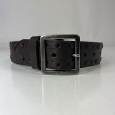 The Children's Place Wide Brown Laced Genuine Leather Belt - Size 23