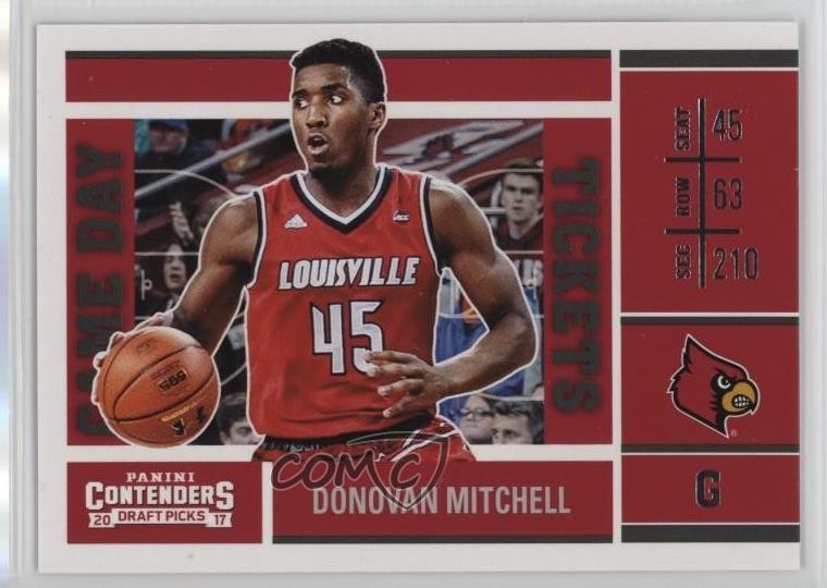 2017 Contenders Draft Picks Game Day Tickets Donovan Mitchell #29 Rookie RC 1kx5