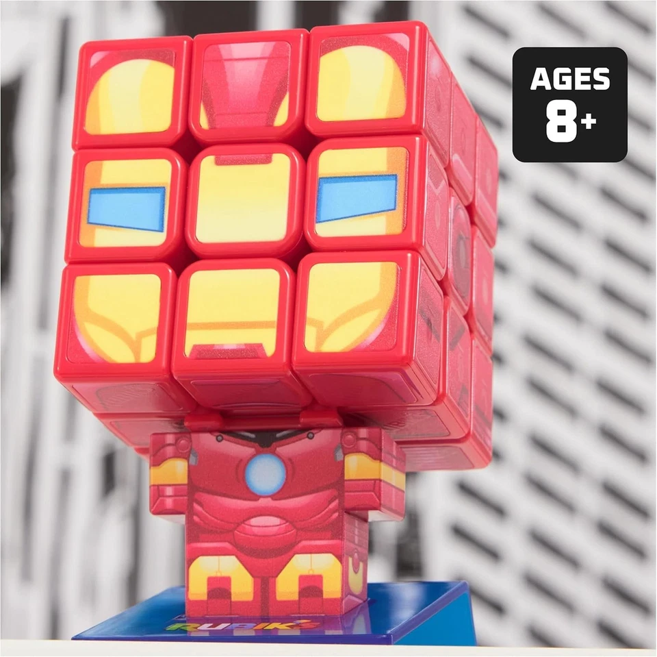 Rubik’s Cube – Iron Man Cuber | Marvel 3x3 Puzzle Toy & Collector Display New - Image 2 of 4