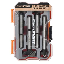 Craftright 4 Piece Forstner Drill Bit Set