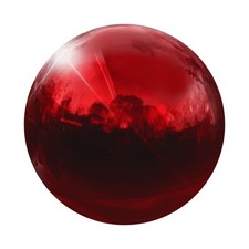 Gazing Globe Decor Ball 3.5 Inch 90mm Reflective Ruby Red
