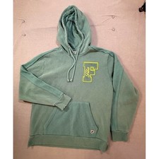Fila Green Varsity Logo Hoodie Sweatshirt Casual Mens M Pullover Long Sleeve