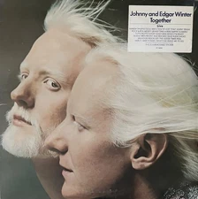 Johnny & Edgar Winter Together Live 1976 LP inner sleeve VG  cleaned