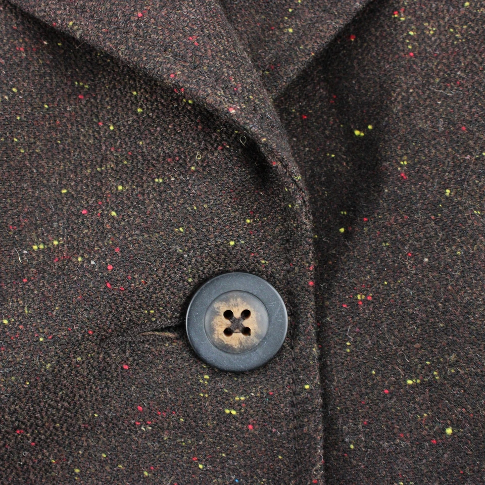 Sag Harbor Brown Peacoat Green and Pink Flecked Women's Size 16W - Image 3 of 4