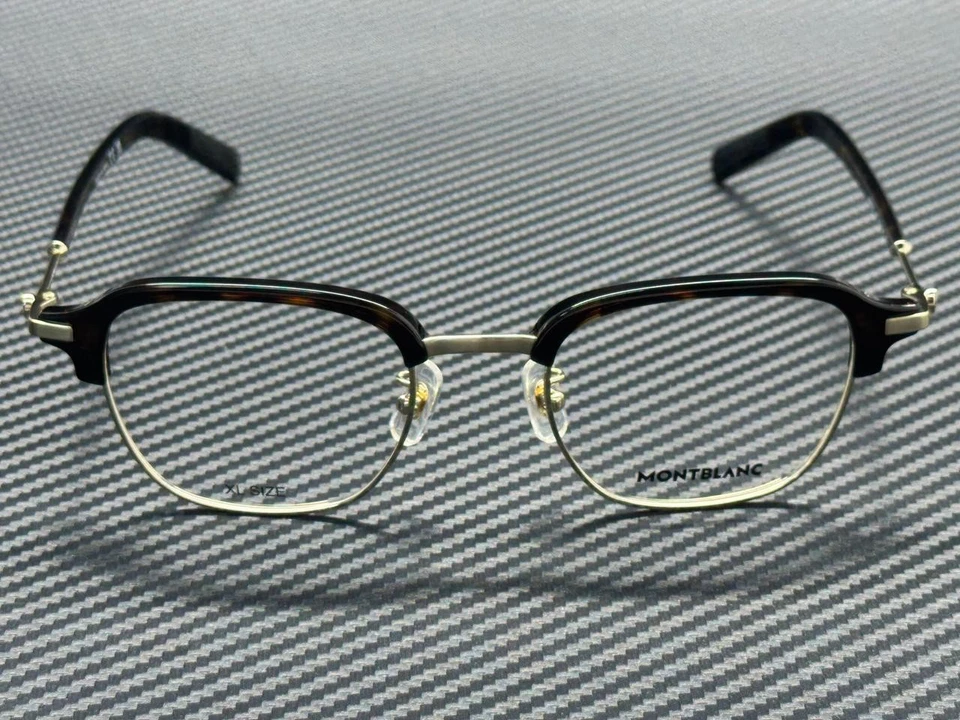 MONT BLANC MB0390O 003 Gold Brown Men's 50 mm Extra Large Eyeglasses - Image 2 of 4