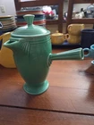 FIESTAWARE HLC Demitasse Coffeepot Lt Green Vintage Marked (OLDER)