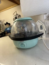 Dash SmartStore Aqua Clear Bowl 24 Cups Electric Stirring Popcorn Maker - 6qt