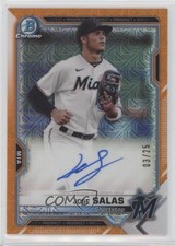 2021 Bowman Chrome Mega Box Mojo Orange Refractor 3/25 Jose Salas Auto 0g70