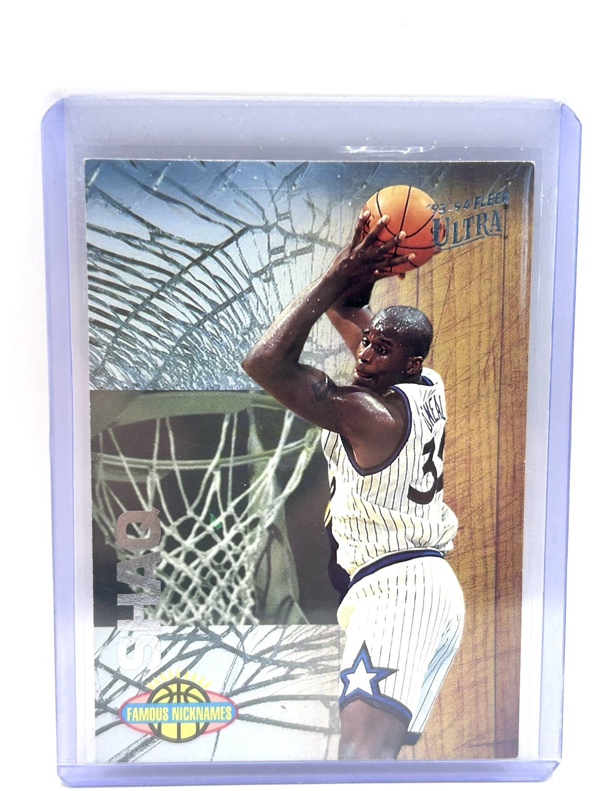 Shaquille O'Neal 1993-94 Fleer Ultra Famous Nicknames SHAQ #13 NM Orlando Magic