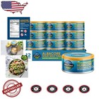 Albacore Tuna Steaks Wild Caught Extra Virgin Olive Oil 5oz x12