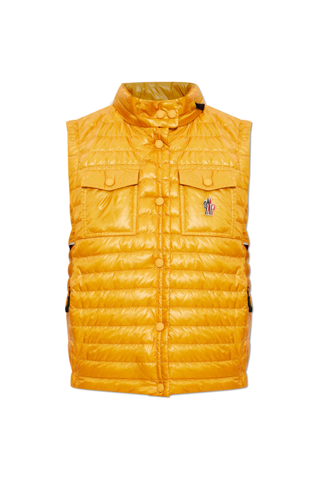 MONCLER GRENOBLE Gumiane $1395 Women's Yellow Down Vest New