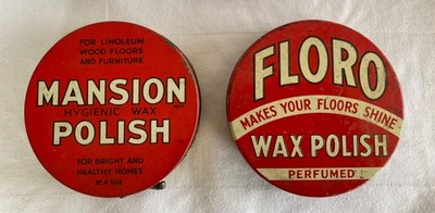 Herrenhaus Polish & Floro 2 Vintage Dosen Haus - stolzes Haus Display