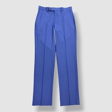 Perry Ellis Men's Blue Modern-Fit Solid Nested Suit Pants Size 31W 33L