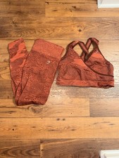 GYMSHARK Ombre Long Sleeve Crop Top  Leggings Set - Women  s XL