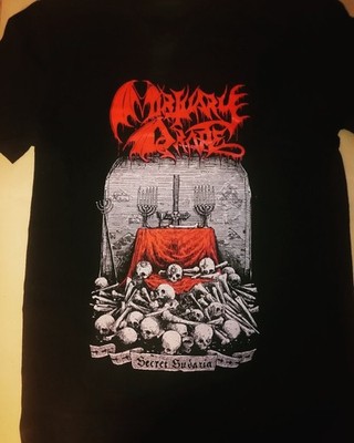 VTG Mortuary Drape Band Secret Sudaria Cotton T Shirt All Size Black EN691