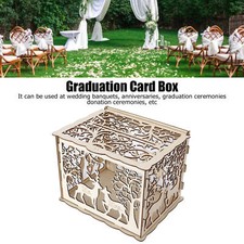 DIY Wooden Couple Deer Wedding Supplies Greeting Card Box