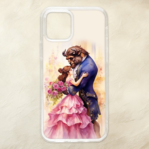 Watercolour Beauty and the Beast Roses Art Phone Case iPhone Motorola Pixel - 第 2/4 張圖片
