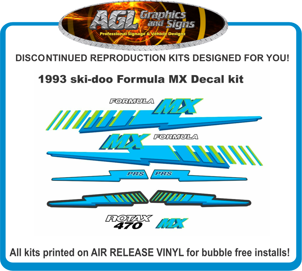 SKIKE様用•*¨*•.¸♬︎ 1993 ski-doo Formula MX 470 ROTAX Reproduction Decal Kit | eBay