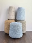 5% Alpaca 65% Merino Wool Speckled Neps Yarn Cone 1/3nm Low-twist Single-ply Upw