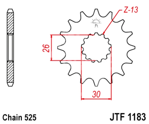 Kit de piñones y cadena de transmisión 525 JT para Triumph 865 America LT 2014-2015 Foto 4 de 4