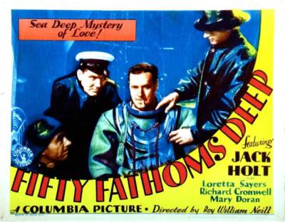 Fifty Fathoms Deep Lobby Card Jack Holt 1931 Old Photo