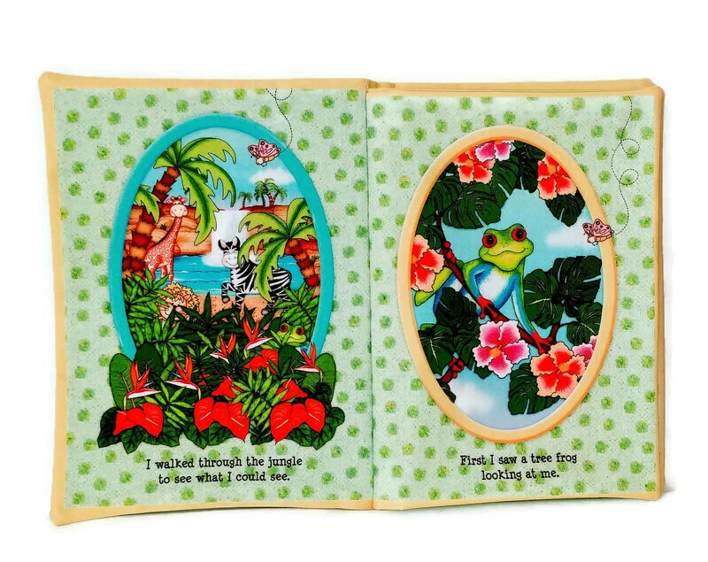 Jungle Home - Libros de tela suave para bebés, niños, niños, niñas, niños Foto 2 de 4