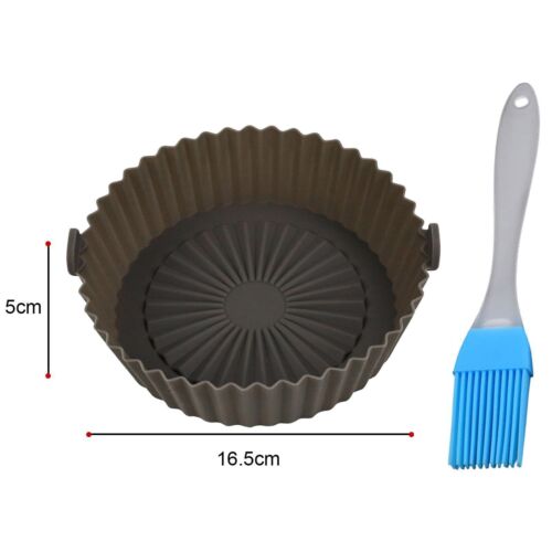 AU Reusable Air Fryer Liners Non-Stick Food-Grade Silicone Air Fryer Basket Mat - Picture 16 of 17