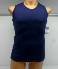 Jocko Men's Van Ribbed Tank Top Navy Blue Size Small-XLarge J1002 157C