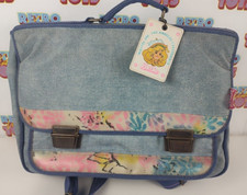 CARTELLA ZAINO SCUOLA BARBIE VINTAGE BRETELLE MATTEL VIOLA ROSA JEANS ANNI 80