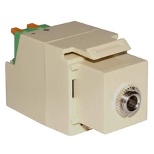 Choice Select 1/8" 3.5mm Mono Mini Plug Keystone Jack (Ivory)