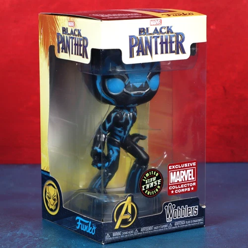 Funko Black Panther Wacky Wobbler Glow Chase Marvel Collector Corps 2013 New