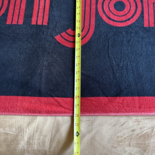VTG ELTON JOHN Rainbow Beach Towel 34x62 Concert Tour Pride Black Red LGBTQIA - Picture 14 of 14
