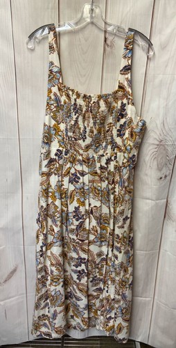 Neu mit Etikett Old Navy Damenkleid Größe XXL beige Leinenmischung - Bild 3 von 3