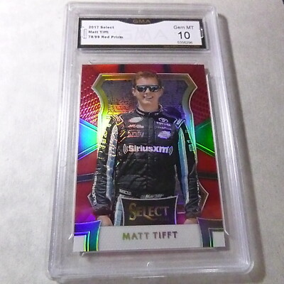 MATT TIFFT 2017 SELECT RED PRIZM RACING # 4  78/99 GRADED 10 L@@@K