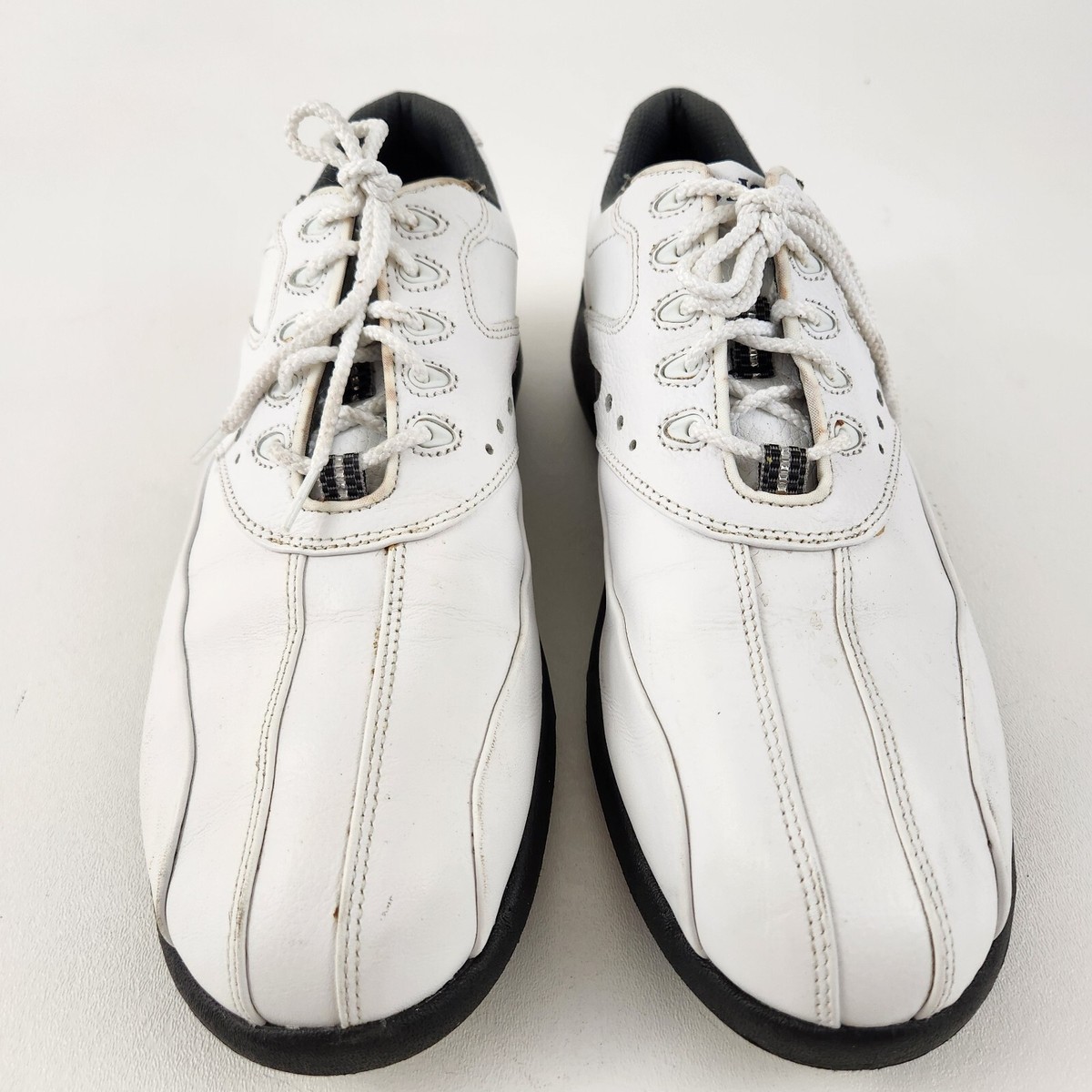 FootJoy Super Lites Mens Size 9.5 Golf Shoes White Leather 