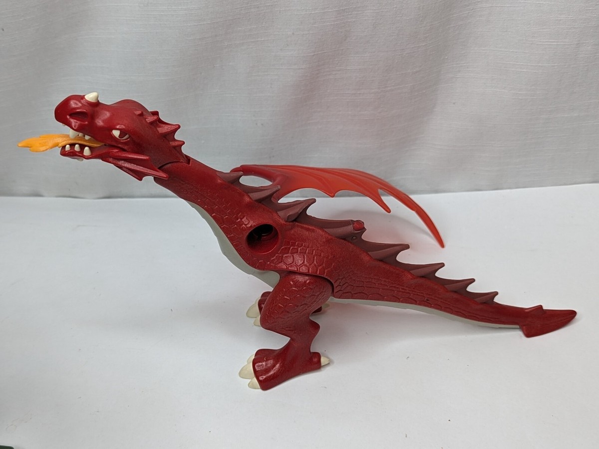 Playmobil 4957 魔法使い フィギュア　レッドリボン Playmobil Fire Breathing RED DRAGON (Missing Wing), Set 5912, 2009