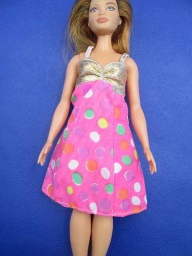 Barbie Clothes ~❤️~ Pink Dress Fits Curvy Barbie #454