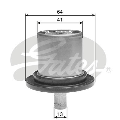 Gates TH25882G1 Thermostat, Coolant For CitroËN Fiat Lancia Peugeot Renault-image