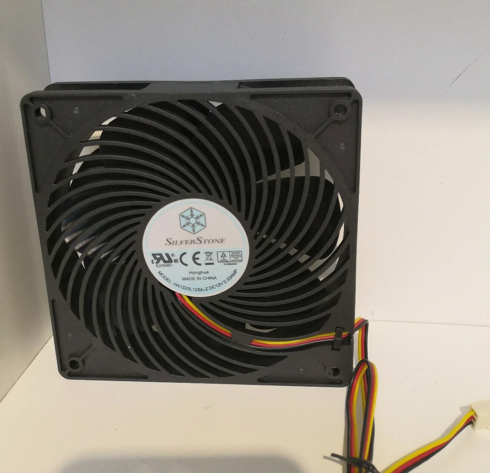 SilverStone HA1225L12SA-Z , 12V 0.33A , 1200RPM, 120mm x 120mm x 25mm, 3Pin, NEU - Bild 2 von 4