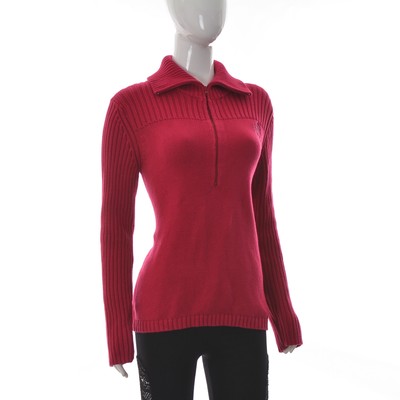 Tommy Hilfiger Women's Half Zip Ribbed 