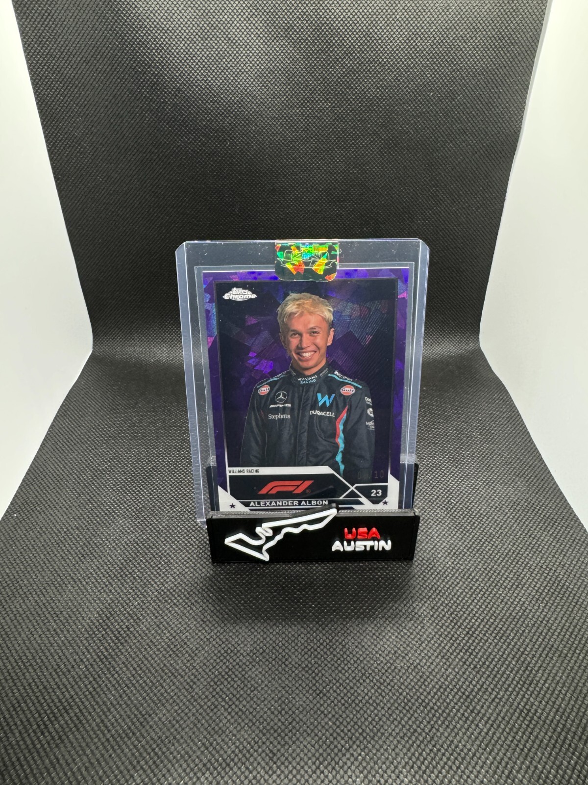 2023 Topps Chrome Sapphire Formula 1 F1 Alexander Albon Portrait Purple 09/10 61
